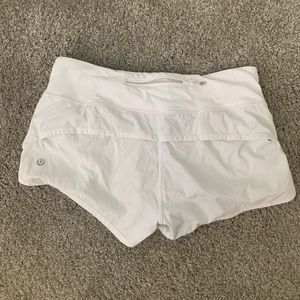 Lululemon Athletica White Workout Shorts Size 4